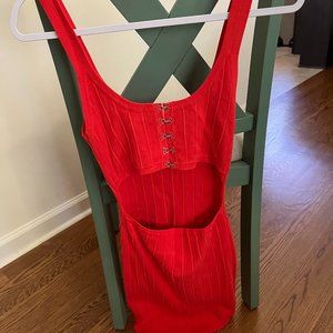 Orange Bodycon Dress